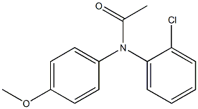 N-Acetyl-N-(o-chlorophenyl)-p-anisidine 结构式