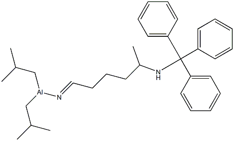 Diisobutyl(5-(tritylamino)hexylideneamino)aluminum 结构式