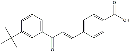 4-[(E)-3-(3-tert-Butylphenyl)-3-oxo-1-propenyl]benzoic acid 结构式