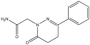 3-Phenyl-5,6-dihydro-6-oxopyridazine-1(4H)-acetamide 结构式