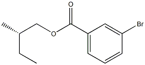 (+)-m-Bromobenzoic acid (S)-2-methylbutyl ester 结构式
