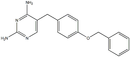 2,4-Diamino-5-[4-benzyloxybenzyl]pyrimidine 结构式