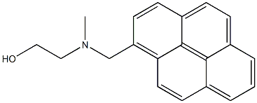 1-[N-(2-Hydroxyethyl)methylaminomethyl]pyrene 结构式