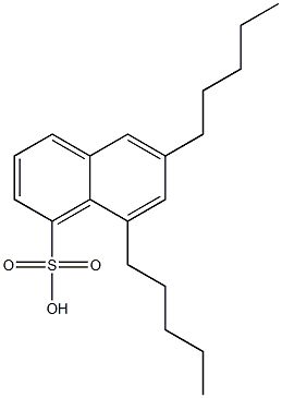 6,8-Dipentyl-1-naphthalenesulfonic acid 结构式