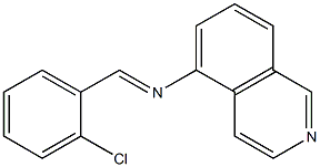 5-[(o-Chlorobenzylidene)amino]isoquinoline 结构式