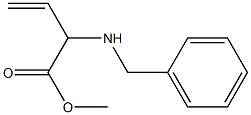 2-(Benzylamino)-3-butenoic acid methyl ester 结构式