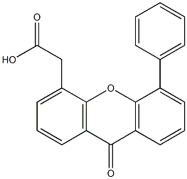 5-Phenyl-9-oxo-9H-xanthene-4-acetic acid 结构式