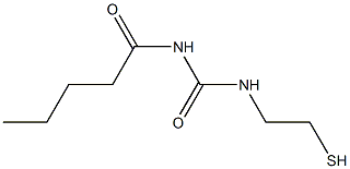 1-(2-Mercaptoethyl)-3-valerylurea 结构式