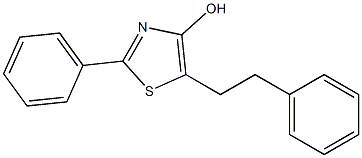 2-Phenyl-5-(2-phenylethyl)thiazol-4-ol 结构式