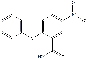 2-Anilino-5-nitrobenzoic acid 结构式