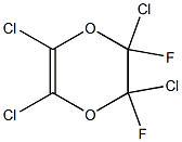 2,3-Difluoro-2,3,5,6-tetrachloro-2,3-dihydro-1,4-dioxin 结构式