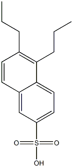 5,6-Dipropyl-2-naphthalenesulfonic acid 结构式