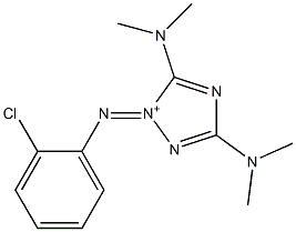 2-[(2-Chlorophenyl)imino]-3,5-bis(dimethylamino)-2H-1,2,4-triazol-2-ium 结构式