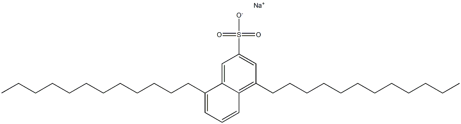 4,8-Didodecyl-2-naphthalenesulfonic acid sodium salt 结构式