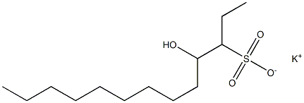 4-Hydroxytridecane-3-sulfonic acid potassium salt 结构式