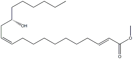 [S,2E,11Z,(-)]-14-Hydroxy-2,11-icosadienoic acid methyl ester 结构式