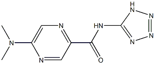 5-Dimethylamino-N-(1H-tetrazol-5-yl)pyrazine-2-carboxamide 结构式