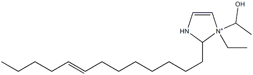 1-Ethyl-1-(1-hydroxyethyl)-2-(8-tridecenyl)-4-imidazoline-1-ium 结构式