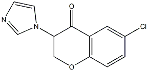 6-Chloro-3-(1H-imidazol-1-yl)chroman-4-one 结构式