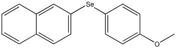 2-[(4-Methoxyphenyl)seleno]naphthalene 结构式