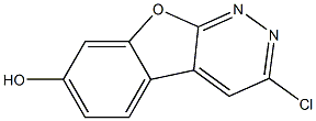 3-Chlorobenzofuro[2,3-c]pyridazin-7-ol 结构式