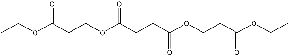 Succinic acid bis(2-ethoxycarbonylethyl) ester 结构式