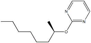 (-)-2-[[(R)-1-Methylheptyl]oxy]pyrimidine 结构式