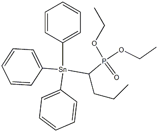 1-(Triphenylstannyl)butylphosphonic acid diethyl ester 结构式