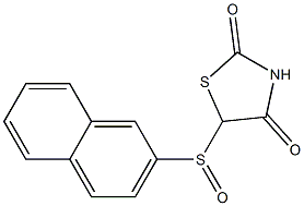 5-(2-Naphthalenylsulfinyl)thiazolidine-2,4-dione 结构式