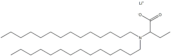 2-(Ditetradecylamino)butyric acid lithium salt 结构式