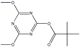 2,2-Dimethylpropionic acid 4,6-dimethoxy-1,3,5-triazine-2-yl ester 结构式