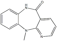 6,11-Dihydro-11-methyl-5H-pyrido[2,3-b][1,5]benzodiazepin-5-one 结构式