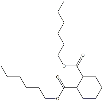 1,2-Cyclohexanedicarboxylic acid dihexyl ester 结构式