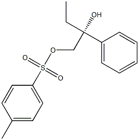 (+)-p-Toluenesulfonic acid (R)-2-phenyl-2-hydroxybutyl ester 结构式