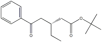 (3R)-3-Ethyl-5-oxo-5-phenylvaleric acid tert-butyl ester 结构式