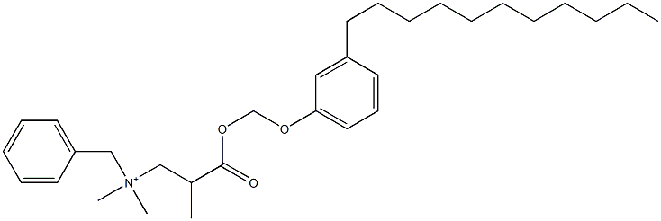 N,N-Dimethyl-N-benzyl-N-[2-[[(3-undecylphenyloxy)methyl]oxycarbonyl]propyl]aminium 结构式