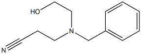 3-[N-Benzyl-N-(2-hydroxyethyl)amino]propionitrile 结构式