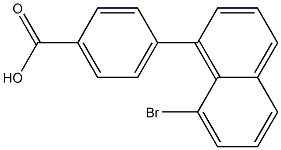 4-(8-Bromo-1-naphtyl)benzoic acid 结构式