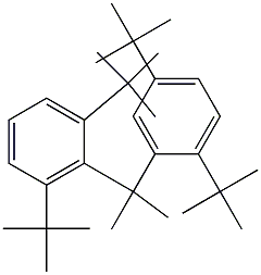 2-(2,5-Di-tert-butylphenyl)-2-(2,6-di-tert-butylphenyl)propane 结构式