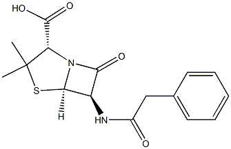 6-[(Phenylacetyl)amino]penicillanic acid 结构式