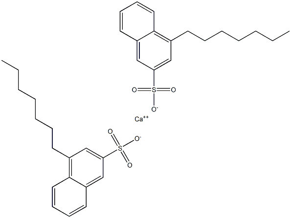 Bis(4-heptyl-2-naphthalenesulfonic acid)calcium salt 结构式