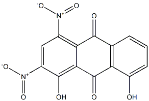 1,8-Dihydroxy-2,4-dinitroanthraquinone 结构式