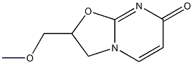 2,3-Dihydro-2-(methoxymethyl)-7H-oxazolo[3,2-a]pyrimidin-7-one 结构式