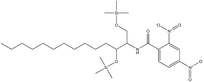 N-[1,3-Bis(trimethylsilyloxy)tetradecan-2-yl]-2,4-dinitrobenzamide 结构式