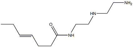 N-[2-[(2-Aminoethyl)amino]ethyl]-4-heptenamide 结构式