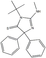 1-(tert-Butyl)-2-methylamino-4,4-diphenyl-2-imidazoline-5-thione 结构式