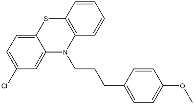 10-[3-(4-Methoxyphenyl)propyl]-2-chloro-10H-phenothiazine 结构式