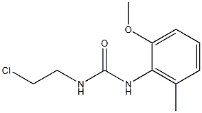 1-(2-Chloroethyl)-3-(2-methoxy-6-methylphenyl)urea 结构式