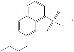 7-Butyl-1-naphthalenesulfonic acid potassium salt 结构式