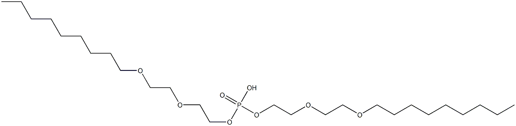 Phosphoric acid bis[2-[2-(nonyloxy)ethoxy]ethyl] ester 结构式